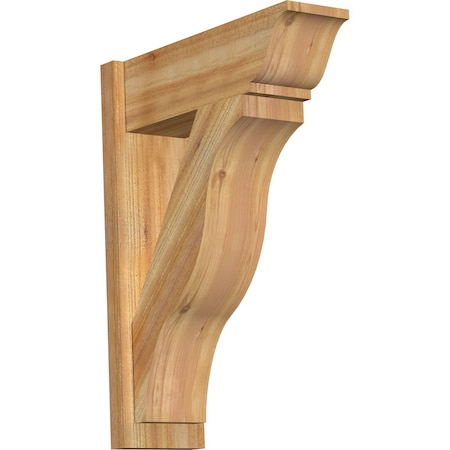 Ekena Millwork Funston Rough Sawn Traditional Outlooker, Western Red Cedar, 8"W x 24"D x 32"H OUT08X24X32FST01RWR